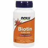 Biotin 5000 mg 60 veg caps NOW