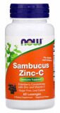 Sambucus Zinc-C 60 lozenges NOW