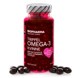 TRIPPEL OMEGA-3 KVINNE 120 caps BIOPHARMA до