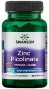 Zinc Picolinate 22 mg 60 caps Swanson